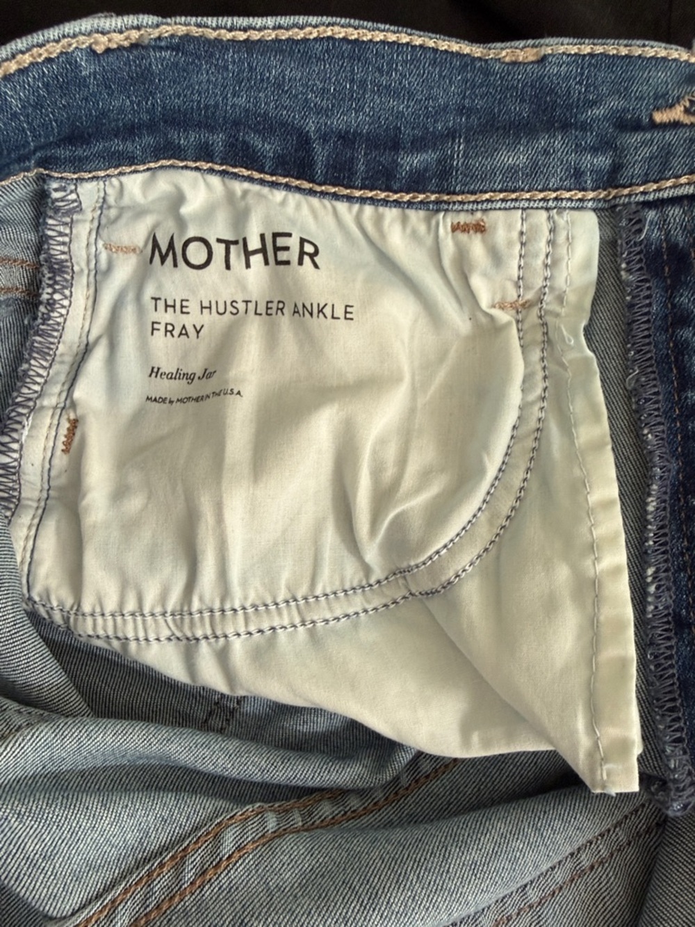 MOTHER The Hustler Ankle Fray Size 29 - Picture 8 of 9
